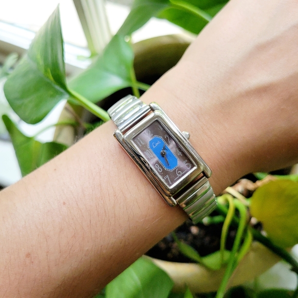 Vintage Limit Silver & Blue Stretch Watch - Picture 3 of 8